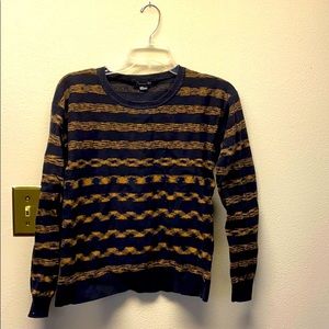 Black and gold striped sweater